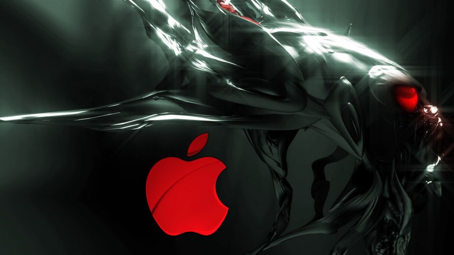 Apple Alien Logo Wallpaper 082