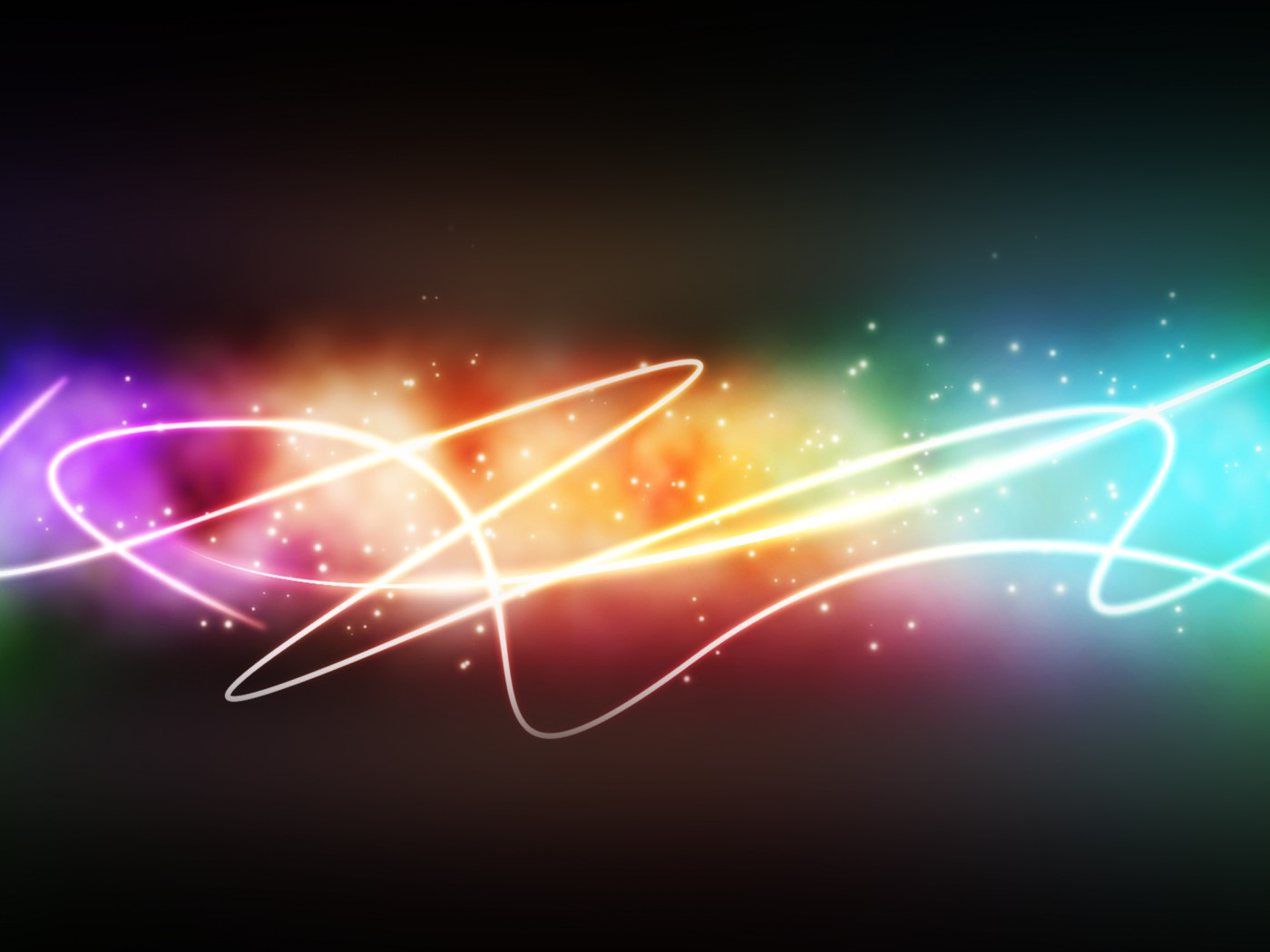 Colorful Glowing Abstract Wallpaper 8432