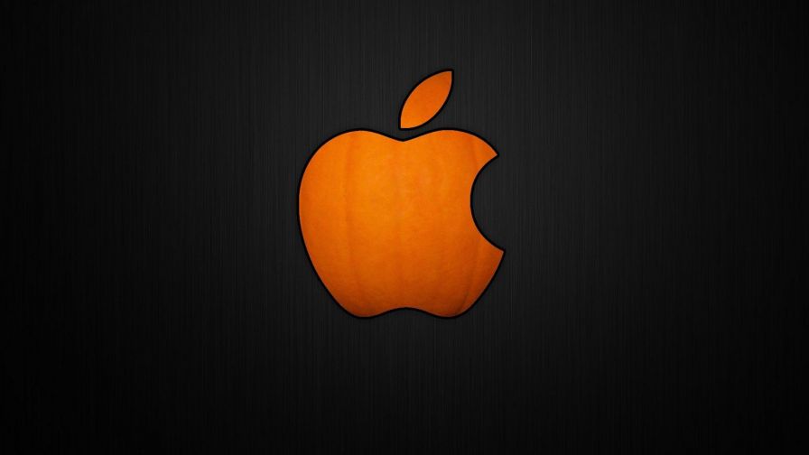 Orange Apple Logo Wallpaper 948