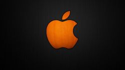 Orange Apple Logo Wallpaper 948