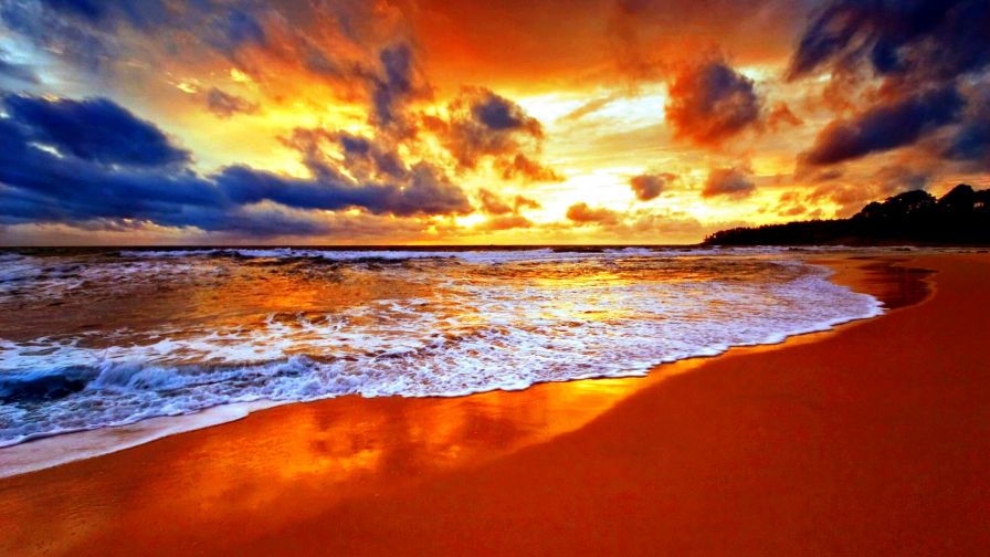 Scenic Ocean Sunset Wallpaper 468
