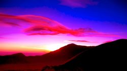 Sunset Mountains Sky Wallpaper 922
