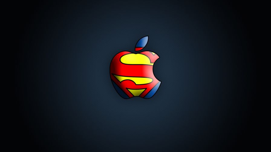 Superman Apple Logo Wallpaper 366
